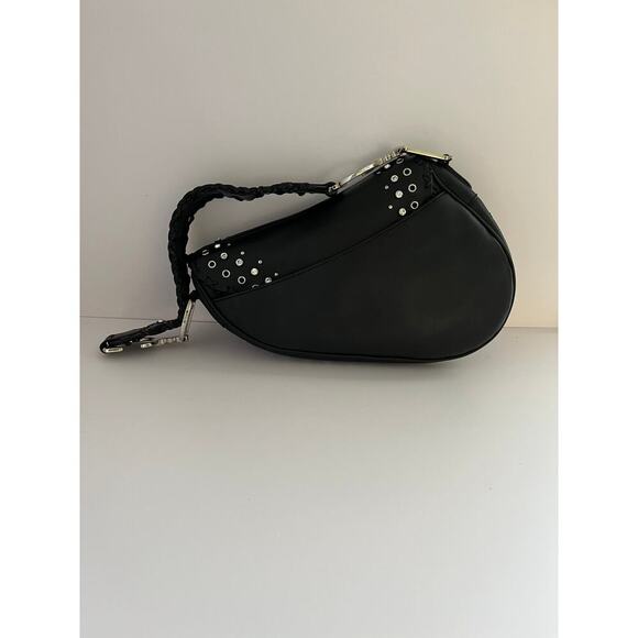 Dior saddle vintage black leather shoulder bag - Picture 4 of 10